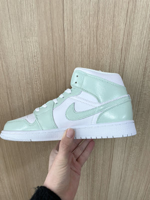 Custom Jordan 1 green