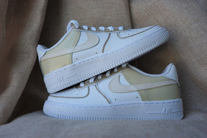 Custom Nike Air Force 1 (AF1s) Beige