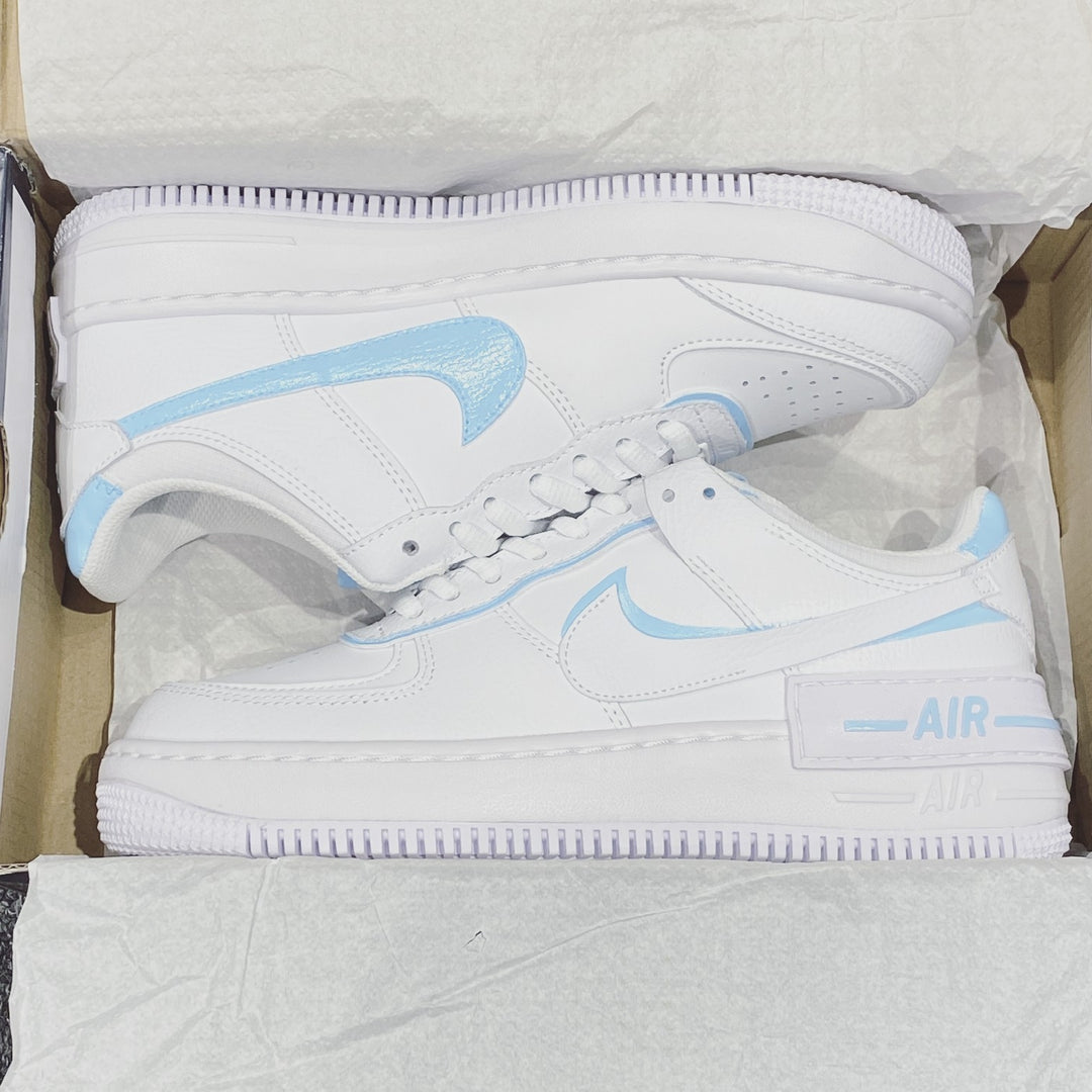 BABY BLUE CUSTOM AIR FORCE 1 SHADOW