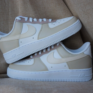 Beige Multicolored Custom Nike Air Force 1