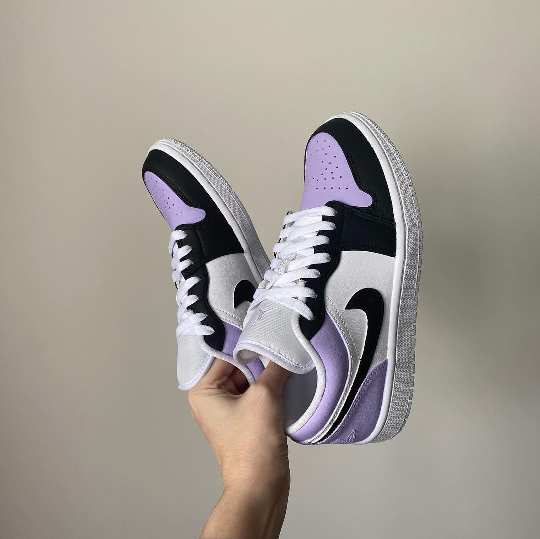 Custom Jordan 1 purple black