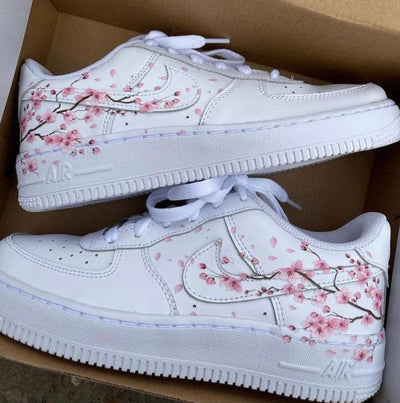 Cherry Blossom Custom Air Force 1s