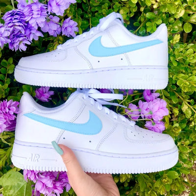 Custom Air Force 1 Baby Blue Pastel 🧚🏻‍♀️