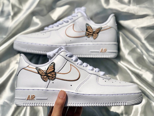 Tan Butterfly Custom Air Force 1