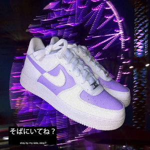 Wonderwheel Purple Air Force 1’s