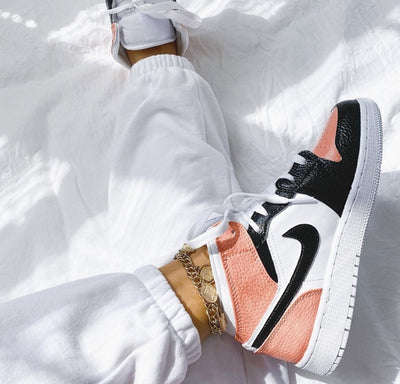 Custom Air Jordan 1 Rust Pink Painted Sneakers