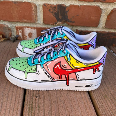 Colorful Drippy Cartoon AF1