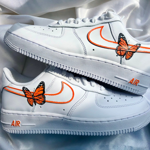 Orange Butterfly Custom Air Force 1