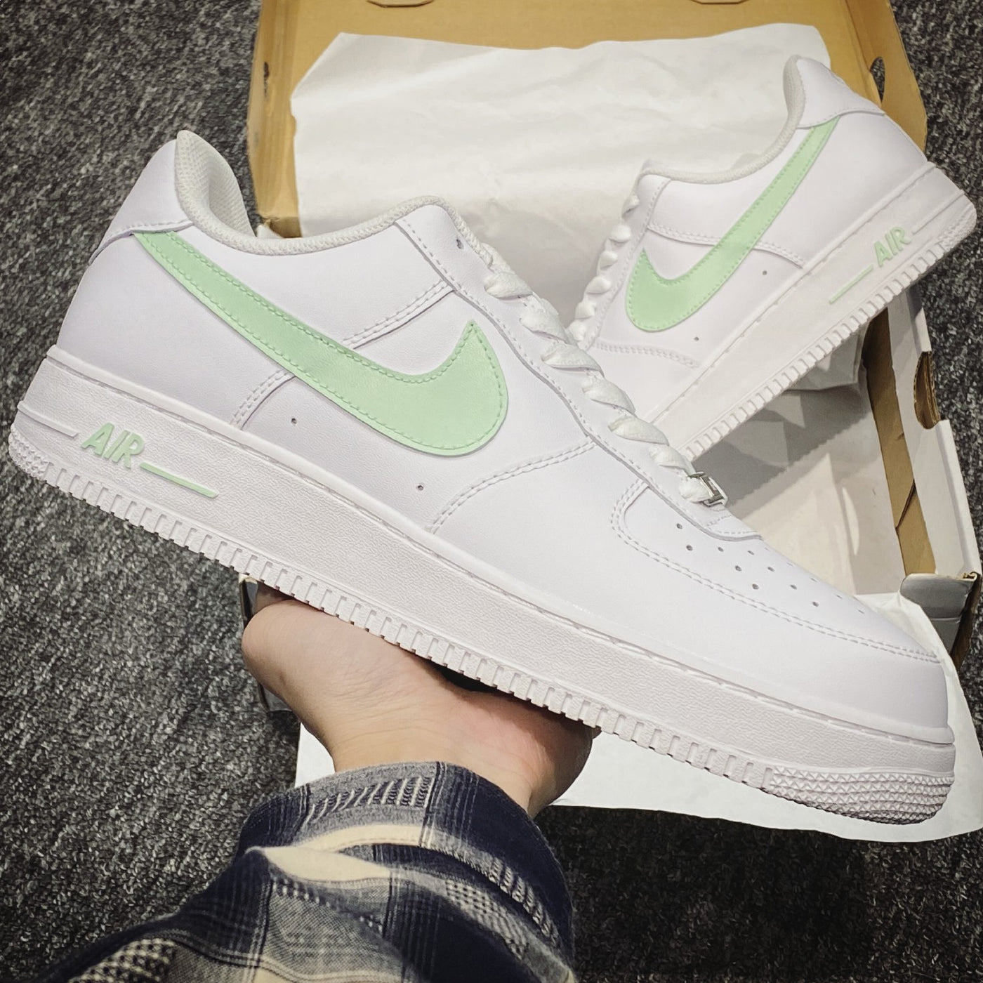 MINT GREEN CUSTOM AIR FORCE 1