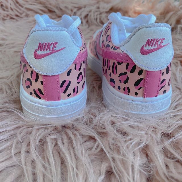 Custom Air Force 1 Pink Cheetah