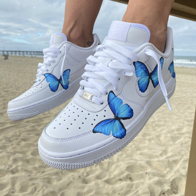 Custom Air Force 1 Blue Butterfly