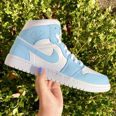 Custom Air Jordan 1 Baby Blue Colorblock💙