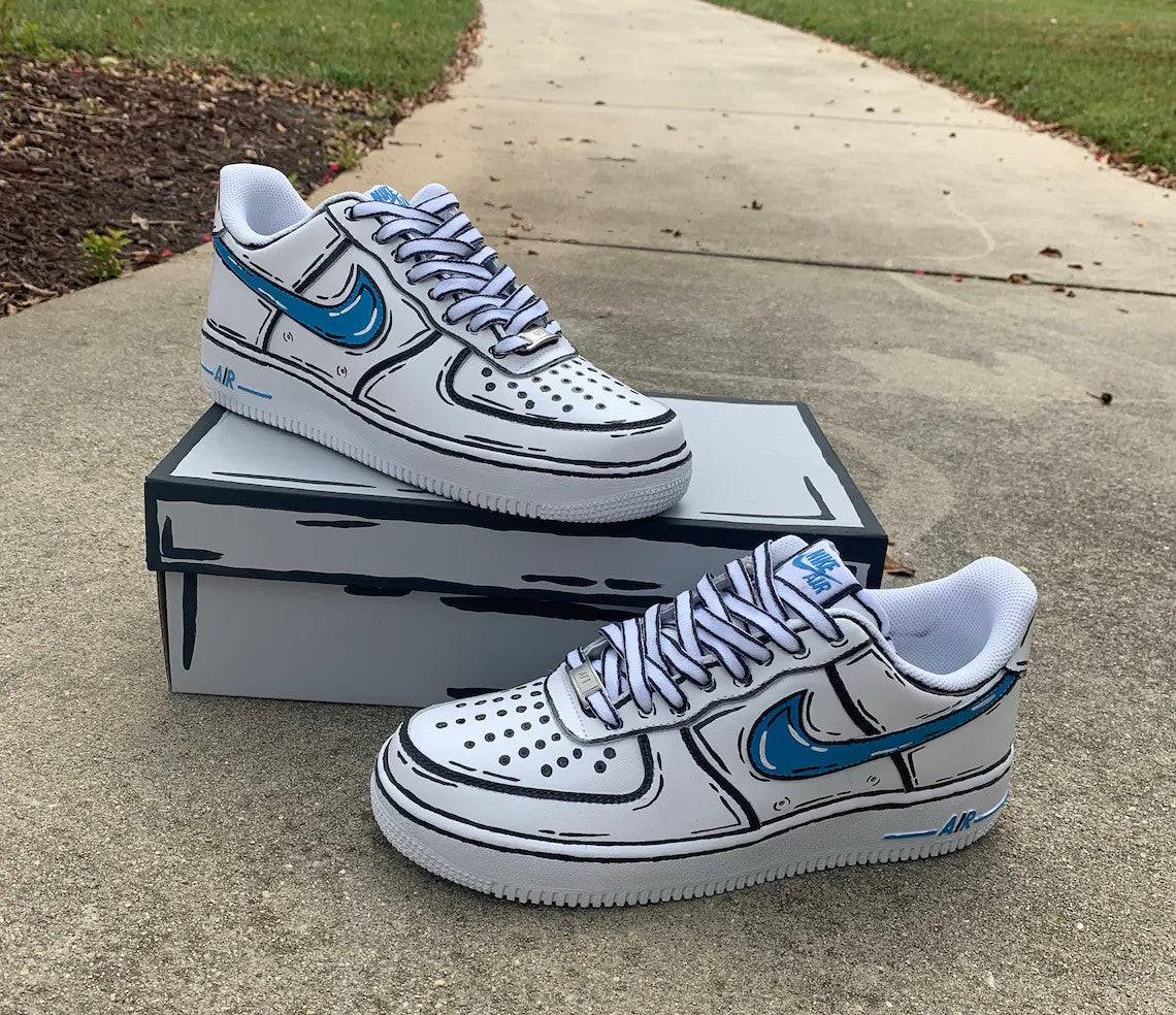 Cartoon Nike Air Force 1 Custom Shoes (Made To Order) Custom Sneakers