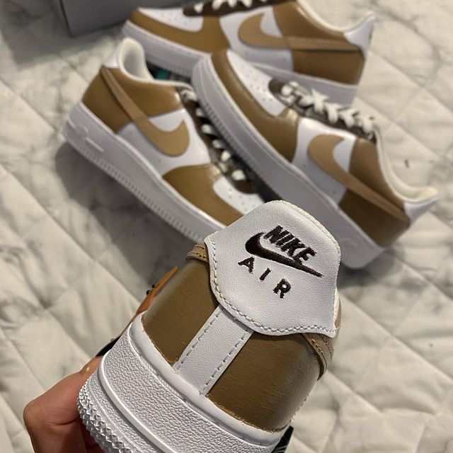Custom Air Force 1 Brown Air Forces â Lilaccustom