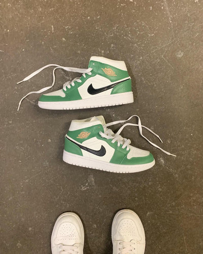 Custom Jordan 1 green