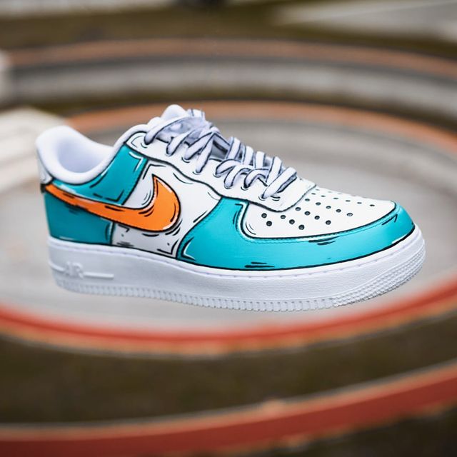 Air Force One Custom-Orange Blue