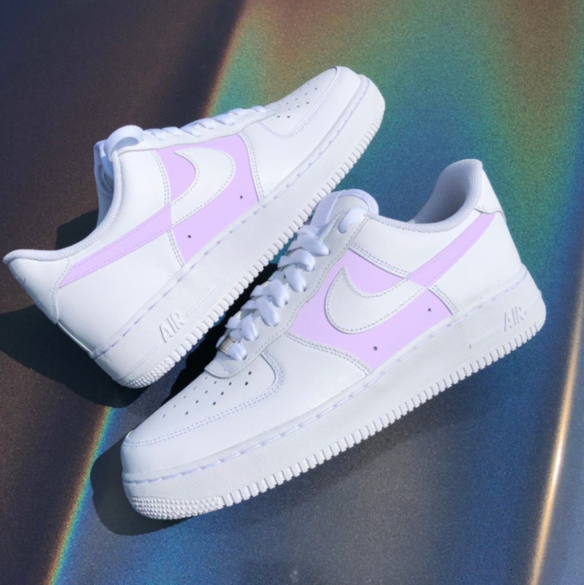 Custom Air Force 1 Colorblock Purple