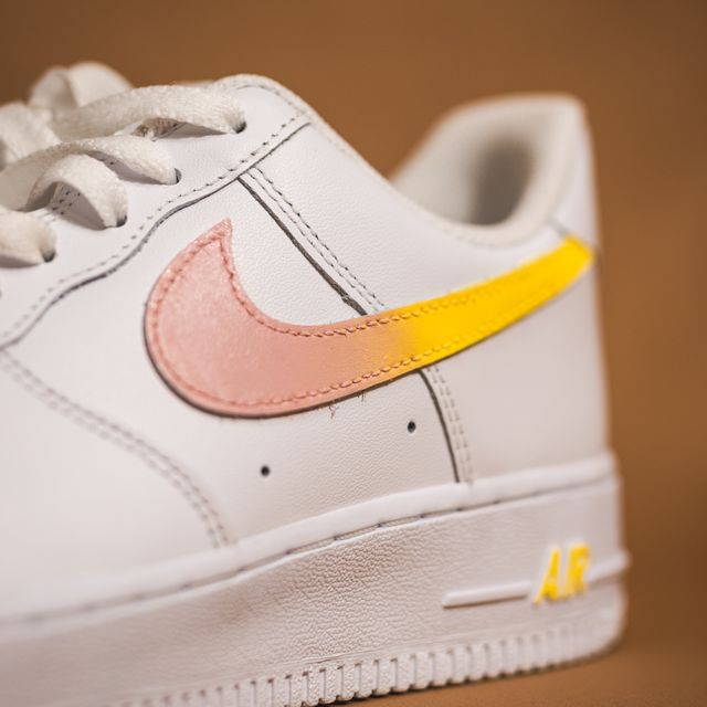 Custom Air Force 1 Yellow/pink