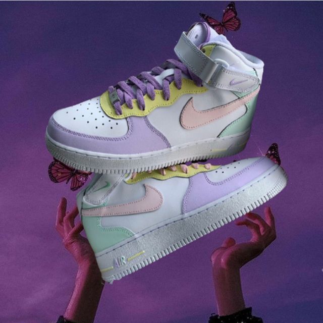 Pastel nights Air Force 1 mids