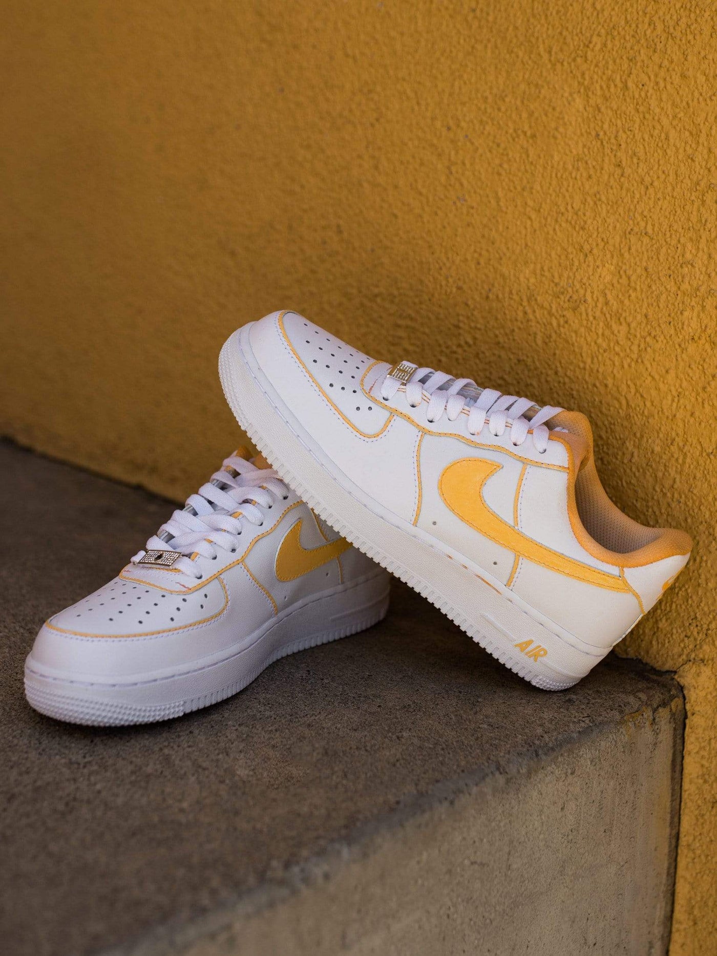 Peachy Mood Collection AF1 Orange Outline Air Force 1