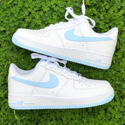 Baby Blue Nike Air Force 1 Custom