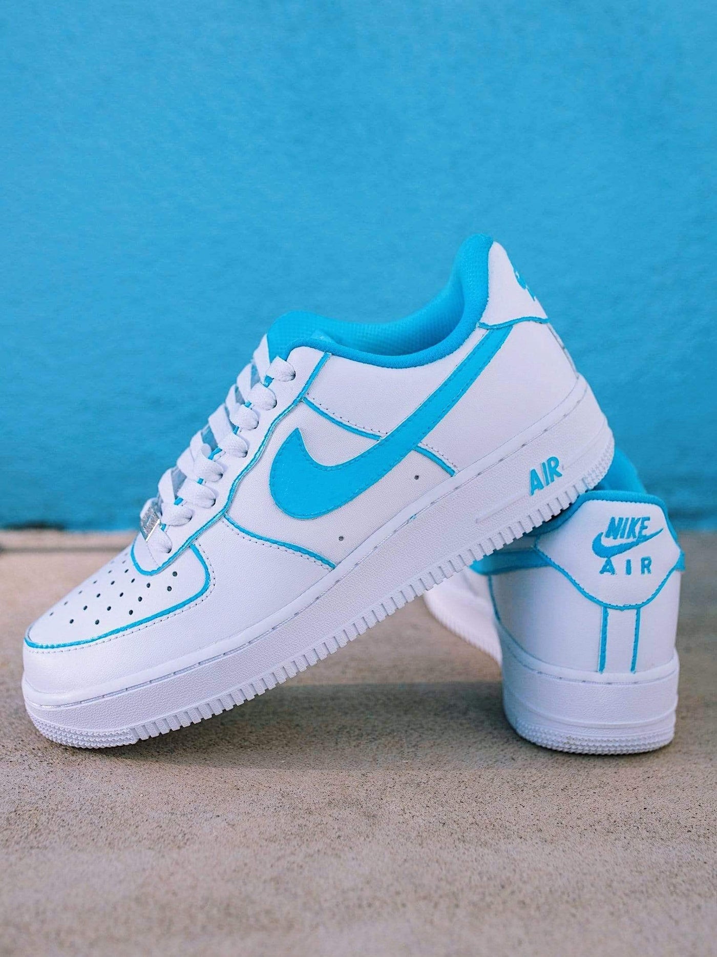 Lonely Mood Collection AF1 Sky Blue Outline Air Force 1