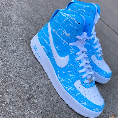 Custom Air Force 1 Mid Pale Blue