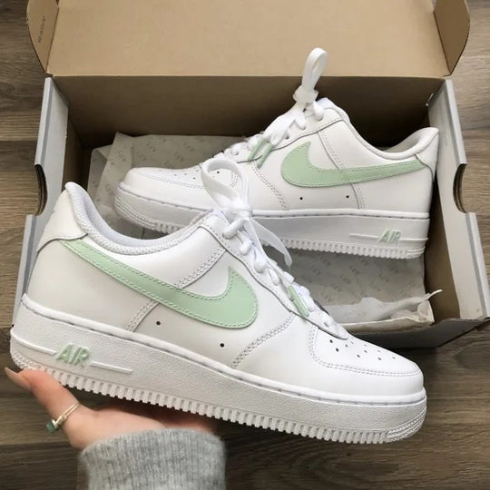 Custom Air Force 1's Pastel Sage Green