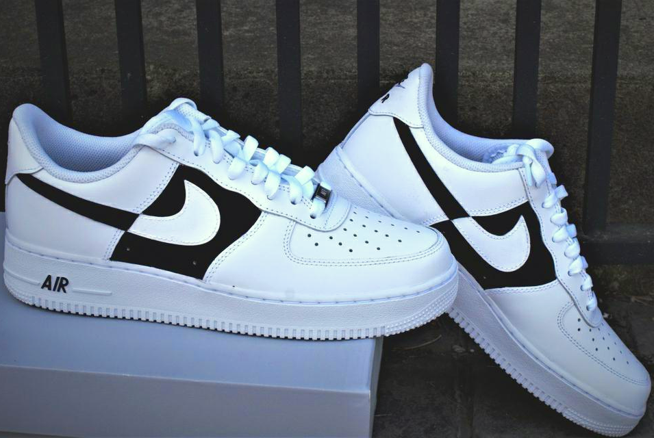 Custom Air Force 1 Split Black