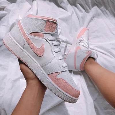 Custom Air Jordan 1 Mid Baby Pink