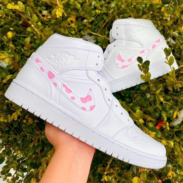 Custom Air Jordan 1 Strawberry Cow 🐄🍓