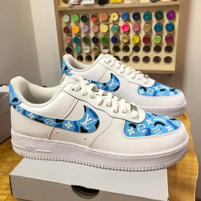 Custom Air Force 1 BLUE CAMO