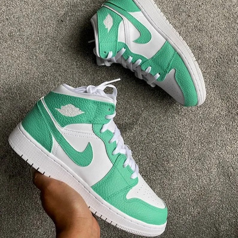 Custom Air Jordan 1 Bold Green