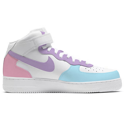 Air Force 1 Mid Baby Pink Blue Purple