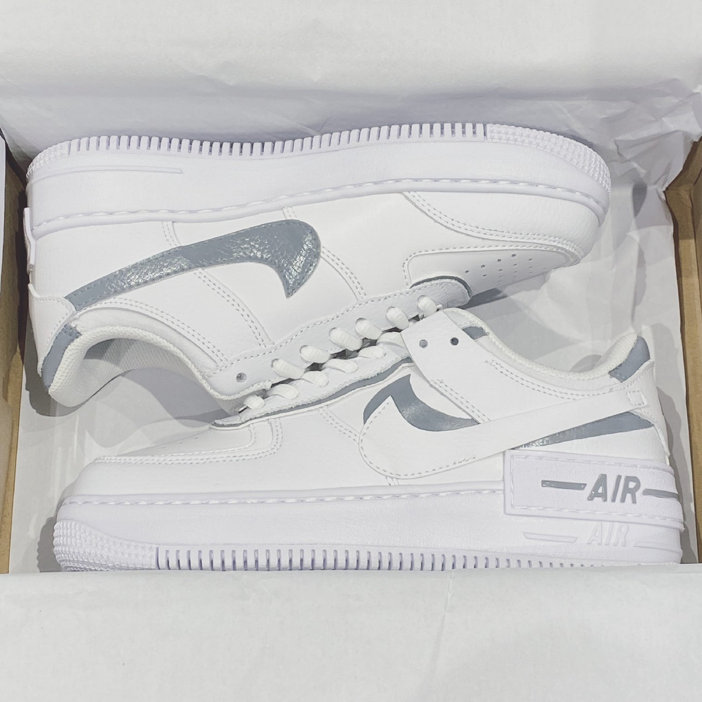 GRAY CUSTOM AIR FORCE 1 SHADOW