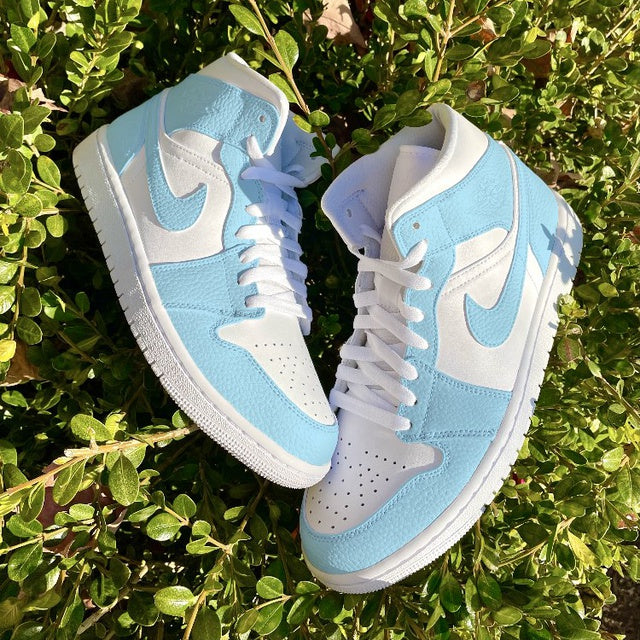 Custom Air Jordan 1 Baby Blue Colorblock💙