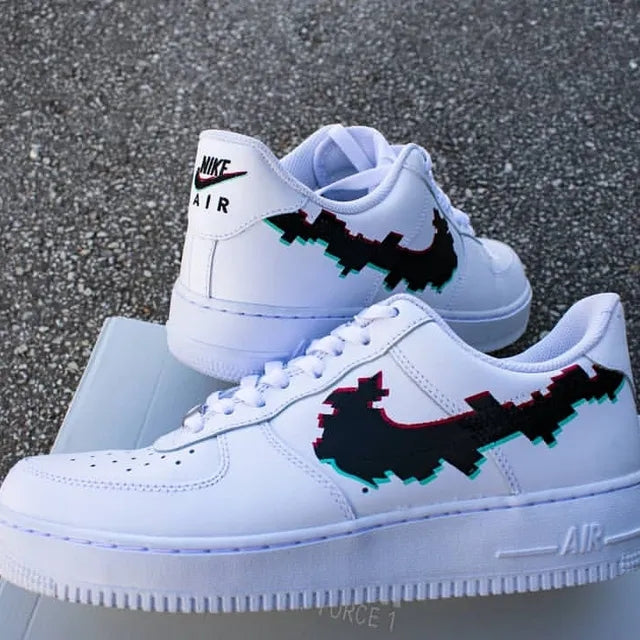 Custom Air Force 1 Glitched Out