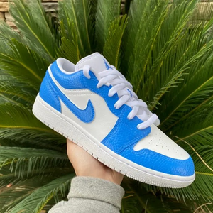 Blue Air Jordan 1 Low Custom