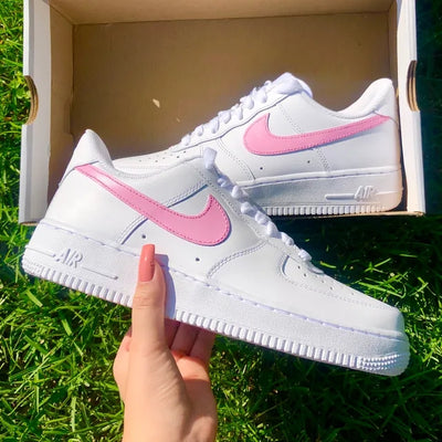 Custom Air Force 1 Baby Pink Pastel 🌸