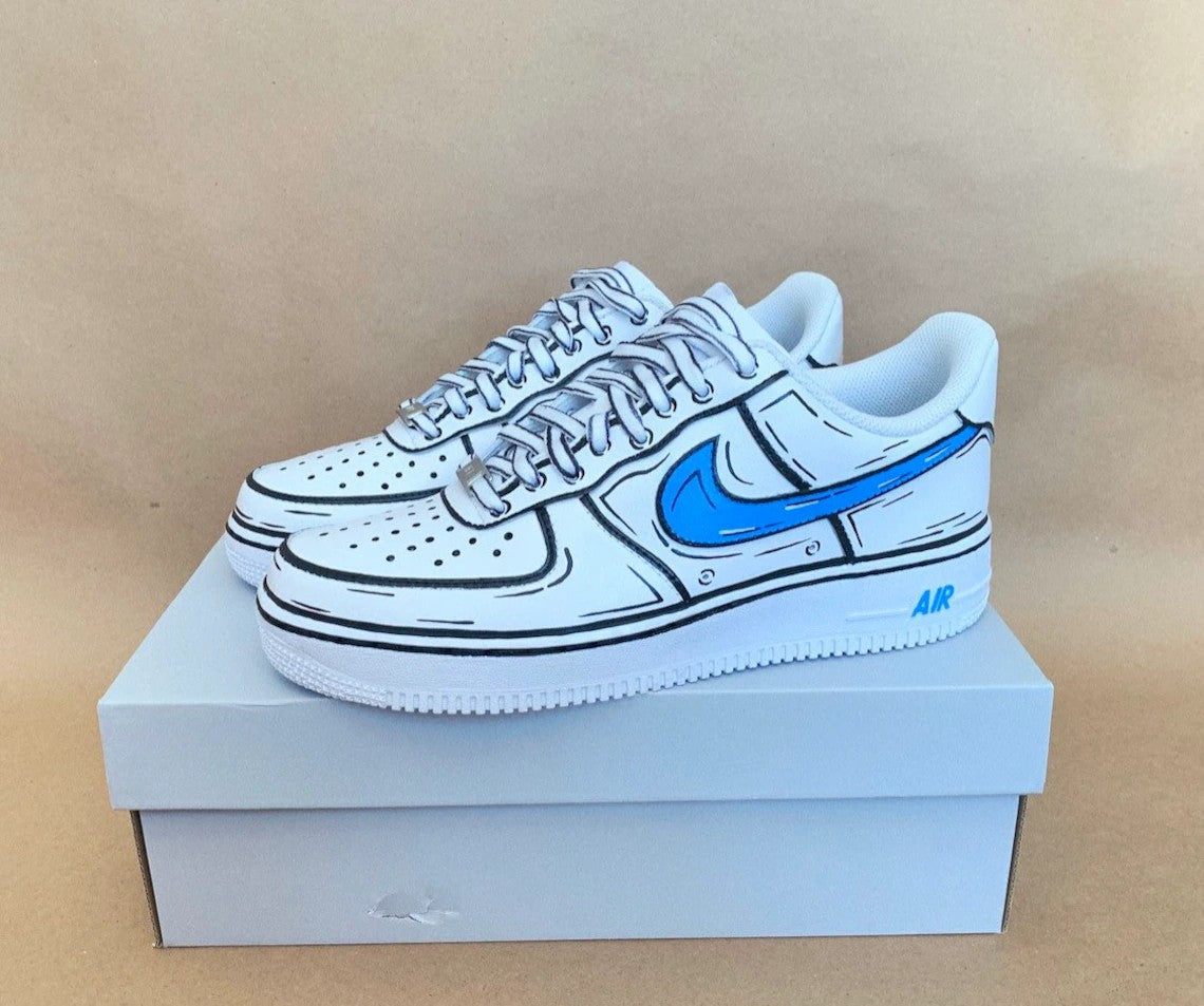 Cartoon Nike Air Force 1 Custom Shoes (Made To Order) Custom Sneakers