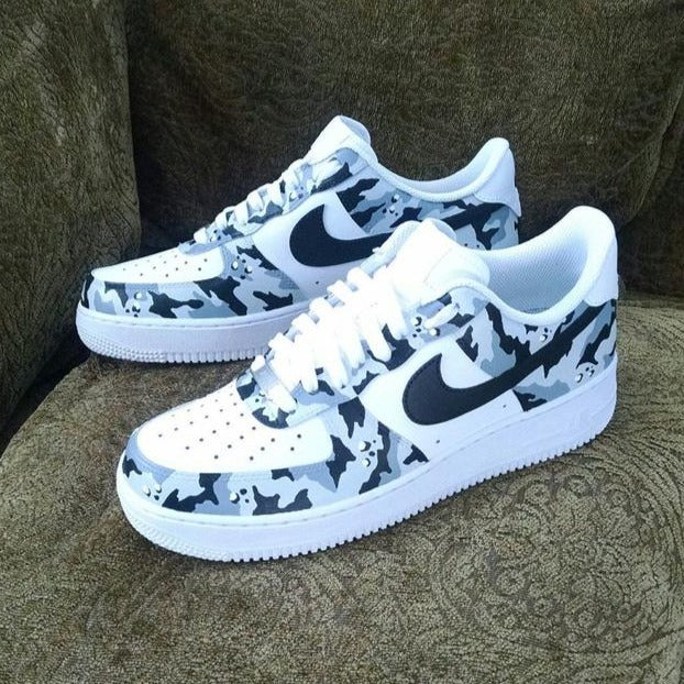 Custom Air Force 1 Camouflage Grey