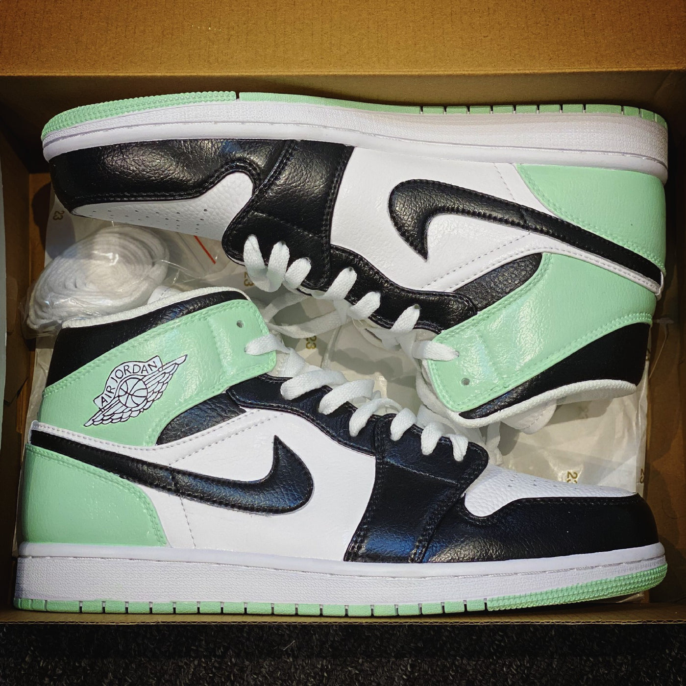 Custom Air Jordan 1 Sage Green