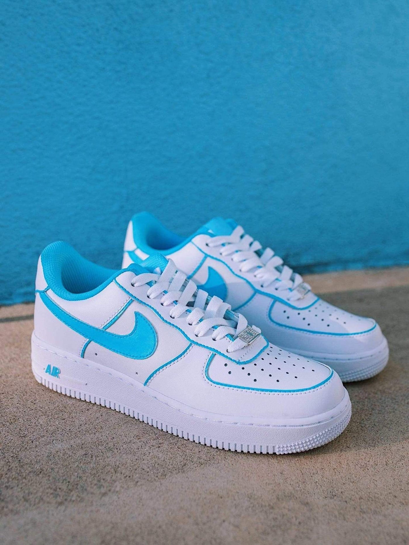 Lonely Mood Collection AF1 Sky Blue Outline Air Force 1