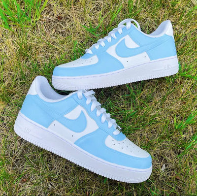 Custom Nike Air Force 1 Colorblock Baby Blue