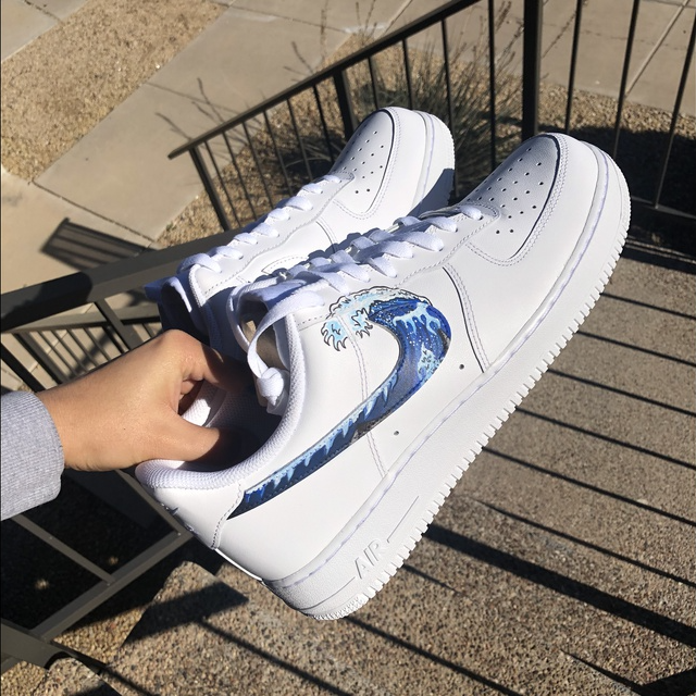 Custom Air Force 1 Swoosh Wave