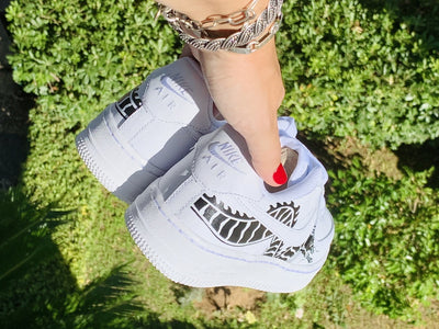 Custom Air Force 1 Dragon White Black