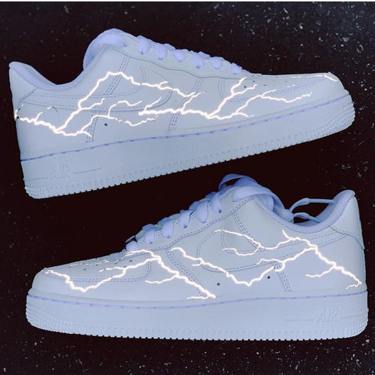 Reflective Lightning Custom Nike Air Force 1