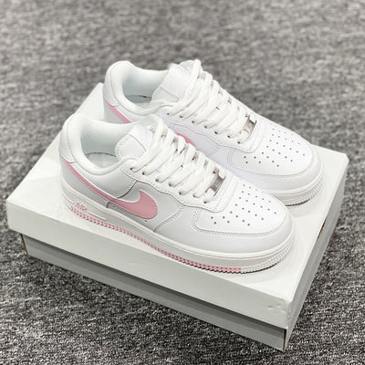 BABY PINK SWOOSH AIR FORCE 1