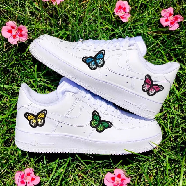 Custom Air Force 1 Butterfly Rainbow 🦋🌈