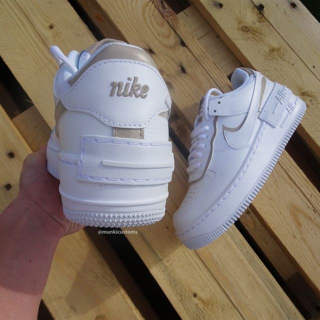 Custom Air Force 1 Beige Shadow